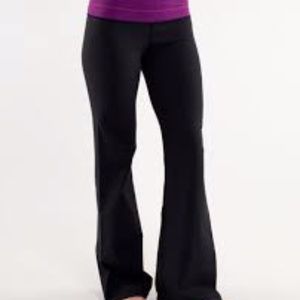 LULU LEMON Yoga Pants with purple galaxy band 8